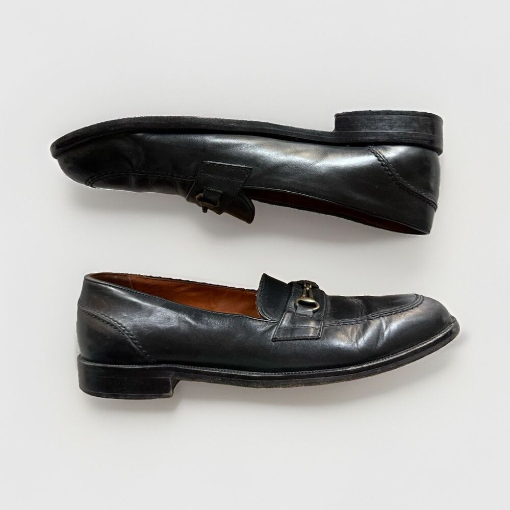 Bostonian Florentine Black Leather Horsebit Loafer Madein Italy Men’s 9.5M 24411